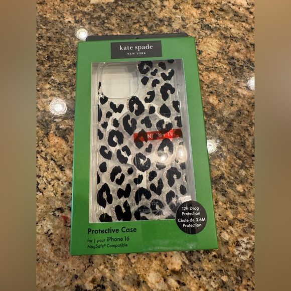 kate spade Other - KATE SPADE iPhone 16 Leopard & Gold Print Protective Case BRAND NEW